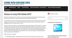 Desktop Screenshot of living-with-outlook-2010.com
