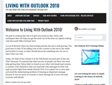 Tablet Screenshot of living-with-outlook-2010.com